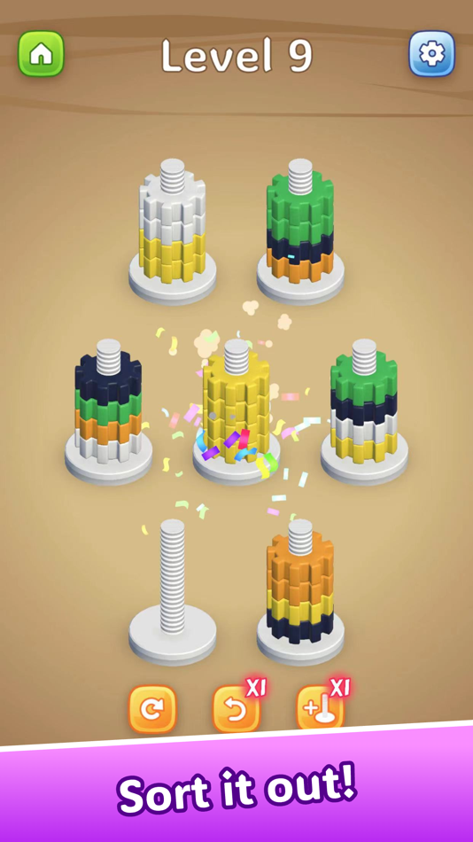 #2. Nuts Genius - Sort Puzzle (iOS) 由: Shanghai Fubian Technology Co., Ltd.