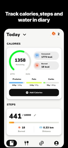 Fitvi: Calorie counter Screenshot 2 of 5