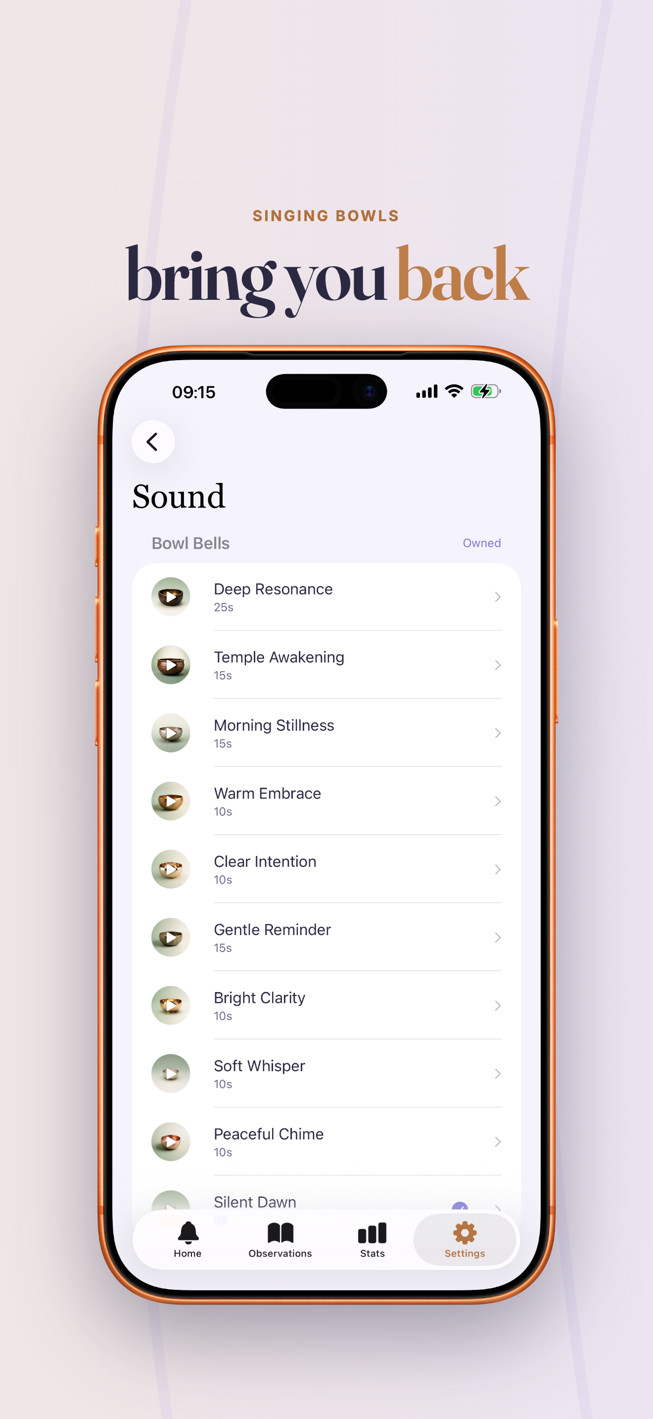 Zen Bell: Meditation Journal screenshot 3