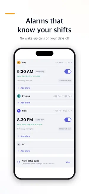 Dalune: Shift Calendar & Alarm screenshot 4