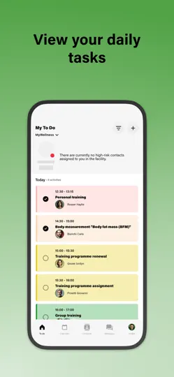 Captura de pantalla de Mywellness For Professionals en iPhone 2