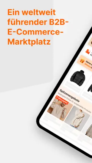 Screenshot von Alibaba.com B2B-Handel-App auf dem iPhone 1