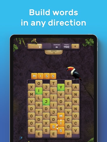 Volcano - Bookworm Game iPad screenshot