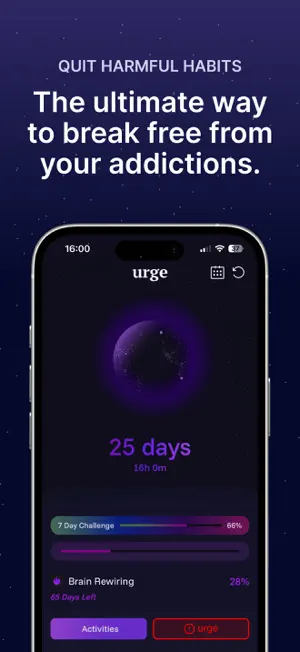 Urge - Quit Harmful Habits screenshot 1