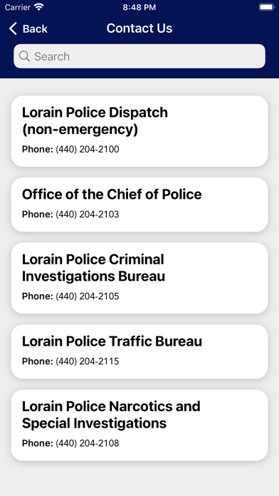 Lorain Police Department OH Screenshot