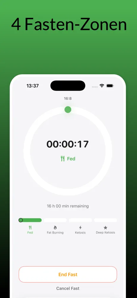 FastBreak — Fasten Timer — iPhone-Screenshot 2