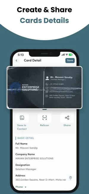 MyBizScan - Scan Business Card screenshot 2