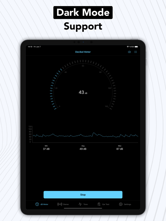 Decibel - dB Sound Level Meter iPad screenshot 6 - Utilities app