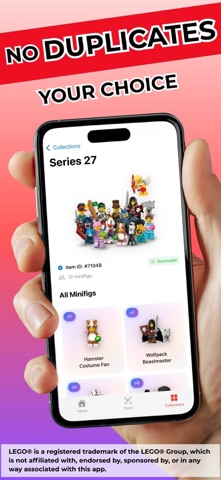 Minifigure scanner: Minifig ID iPhone screenshot