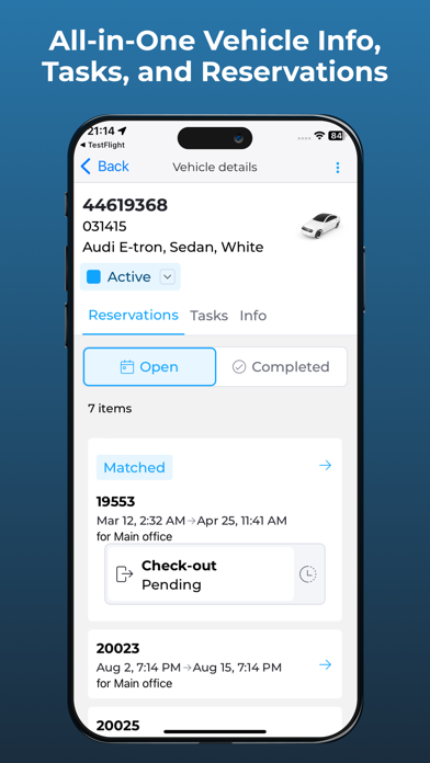 Autofleet Rental Screenshot