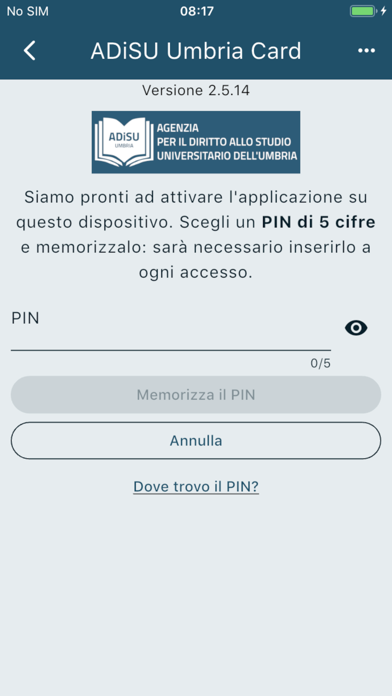ADiSU Umbria Card Screenshot