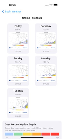 Spain Weather iPhone screenshot 8