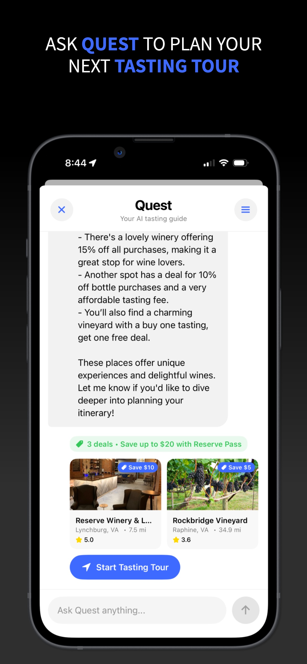 Reserve Tasting Pass screenshot 4