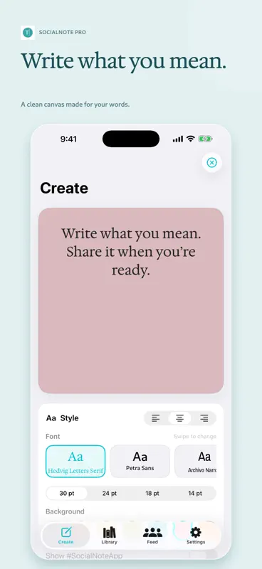 SocialNote Pro screenshot 1 of 5