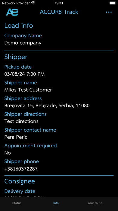 ACCUR8 Tracking Screenshot 3 - AppWisp.com ACCUR8 Tracking Screenshot 3 - AppWisp.com