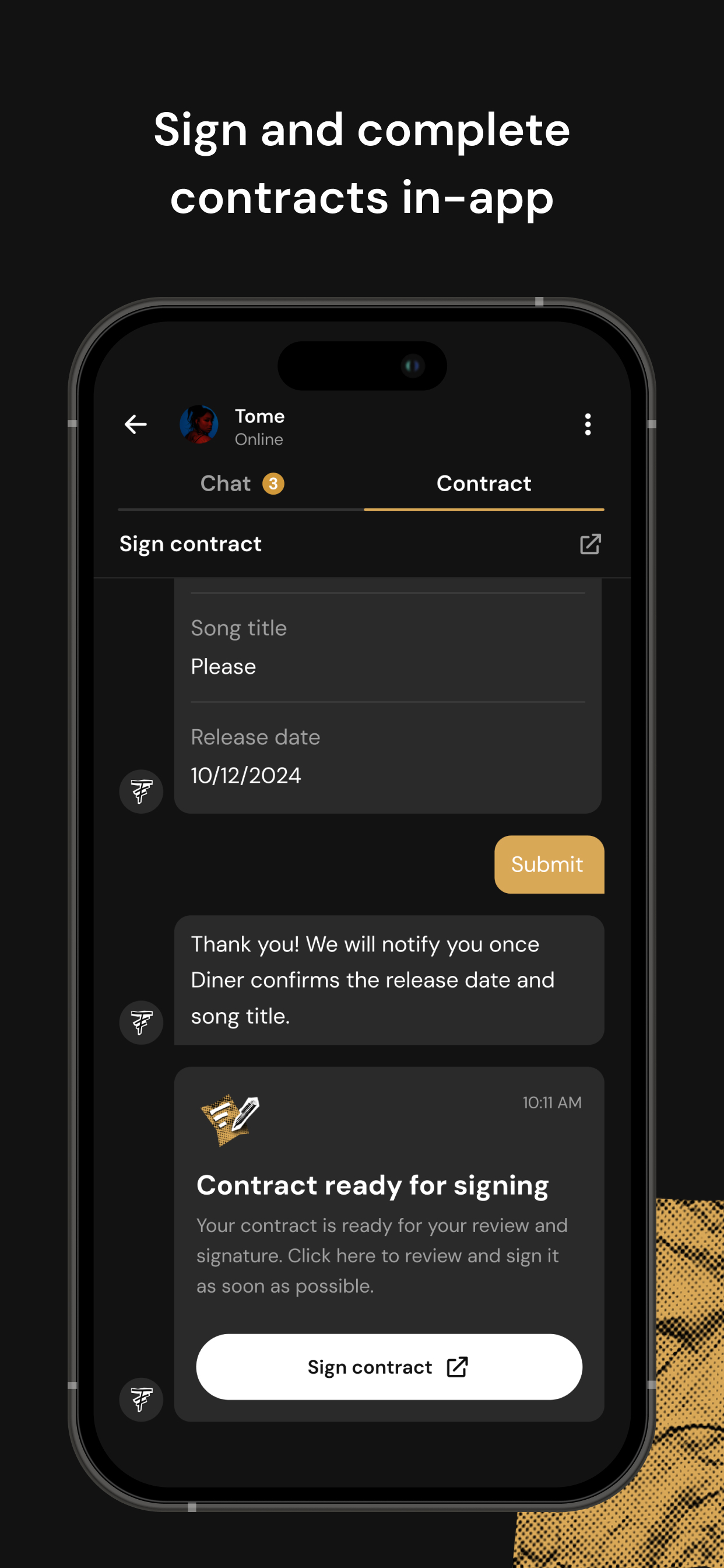 Feeture: Artist & Music Collab screenshot 9