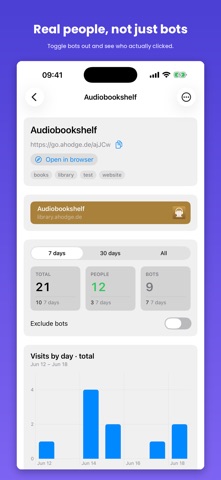 Shlinkly iPhone screenshot