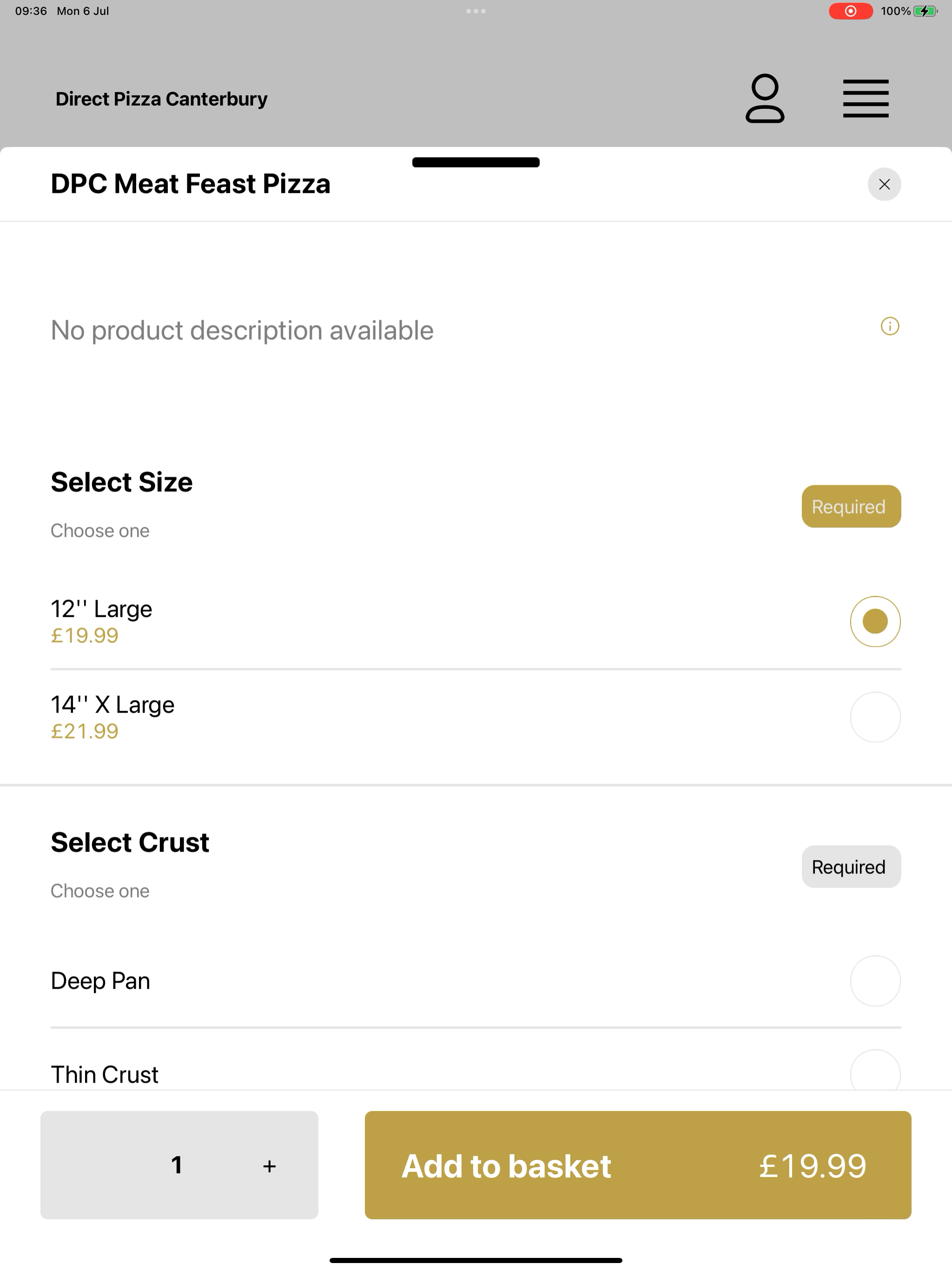Direct Pizza North Gate screenshot 15