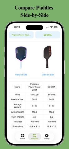 Pickleball Paddle Finder Screenshot 3 of 3