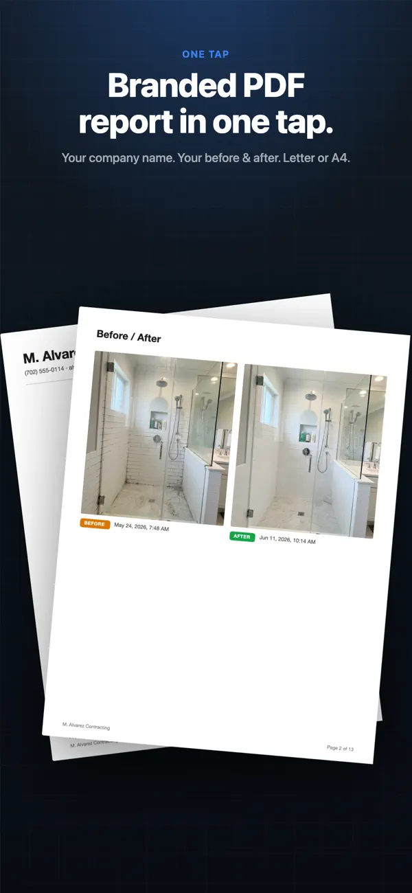 Screenshot #3 pour BeforeAfter – Photos chantier