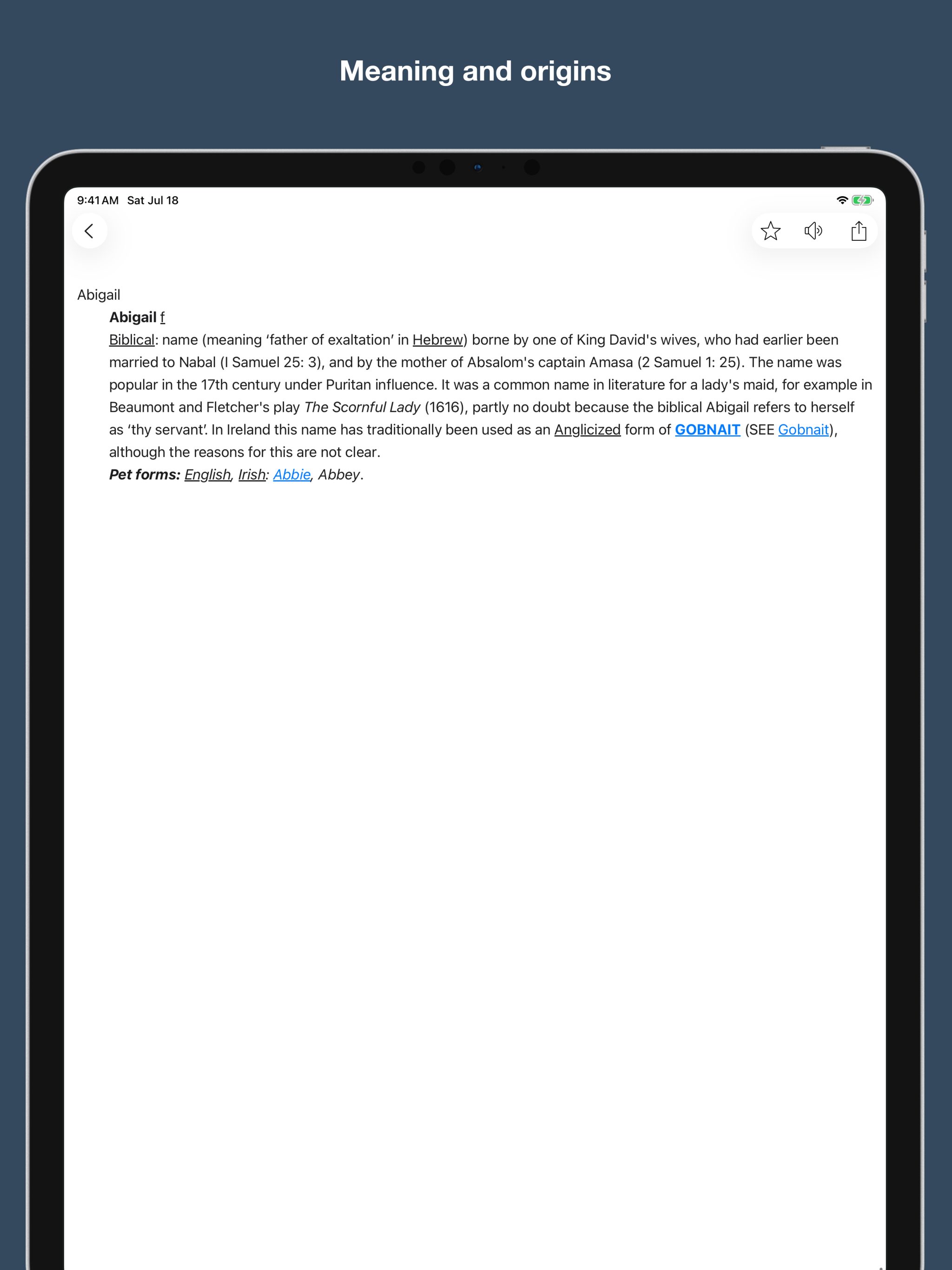 First Name Dictionary screenshot 9
