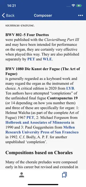 A Directory of Organ Composers screenshot 4