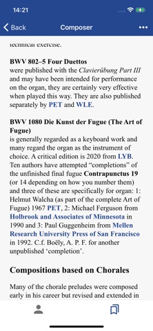 A Directory of Organ Composers screenshot
