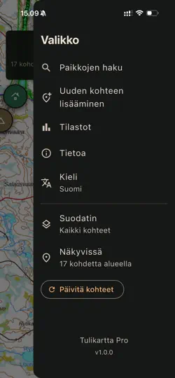 Screenshot von Tulikartta Pro auf dem iPhone 3