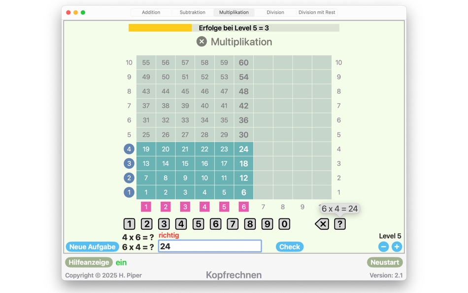 #2. Mental Arithmetic M (macOS) 由: Heinrich Piper