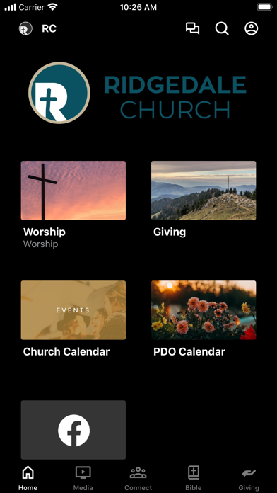 Screenshot 1 of Ridgedale Church App