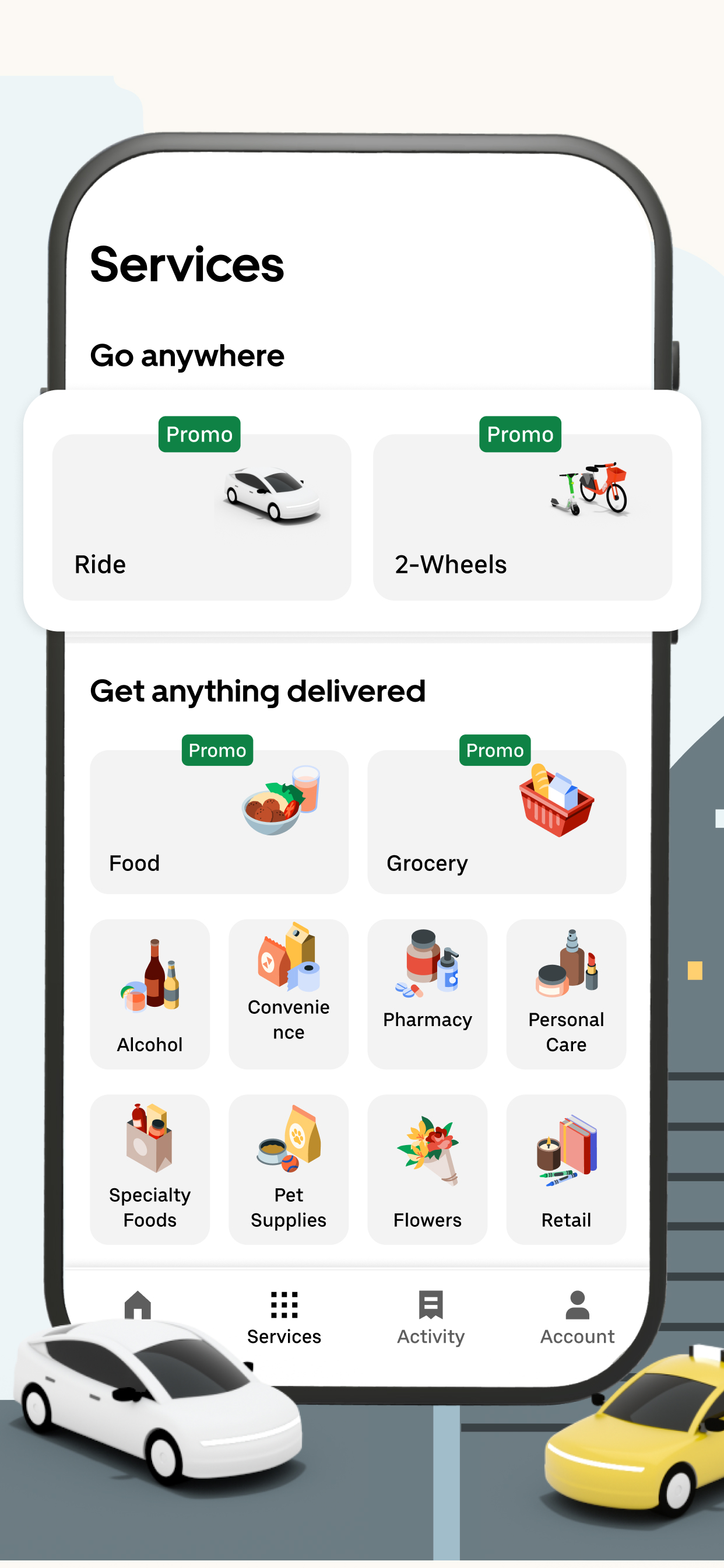 Uber - Rides, Eats, Hotels 商店截图 1