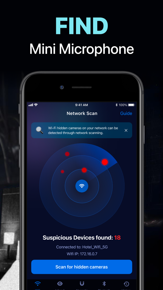 #2. Hidden Camera Detector FindSpy (iOS) От: Kain Suite Pte. Ltd.