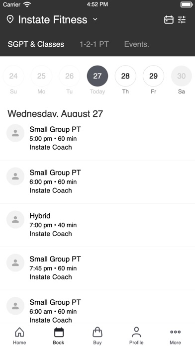 Screenshot #2 pour Instate Fitness