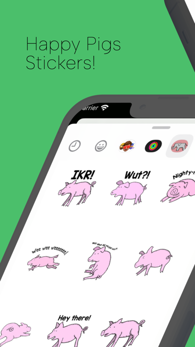 Screenshot #1 pour Happy Pigs Stickers