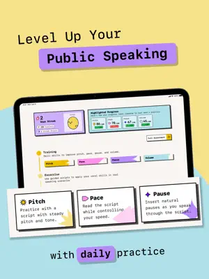 Comano: Public Speaking Coach screenshot 1
