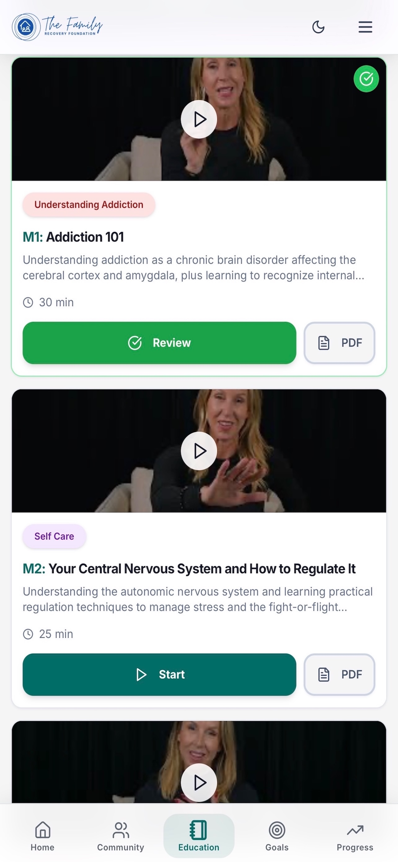 Family Recovery Foundation Hub screenshot 4
