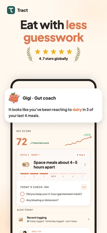 Tract: IBS & IBD Food Tracker screenshot 1 of 6