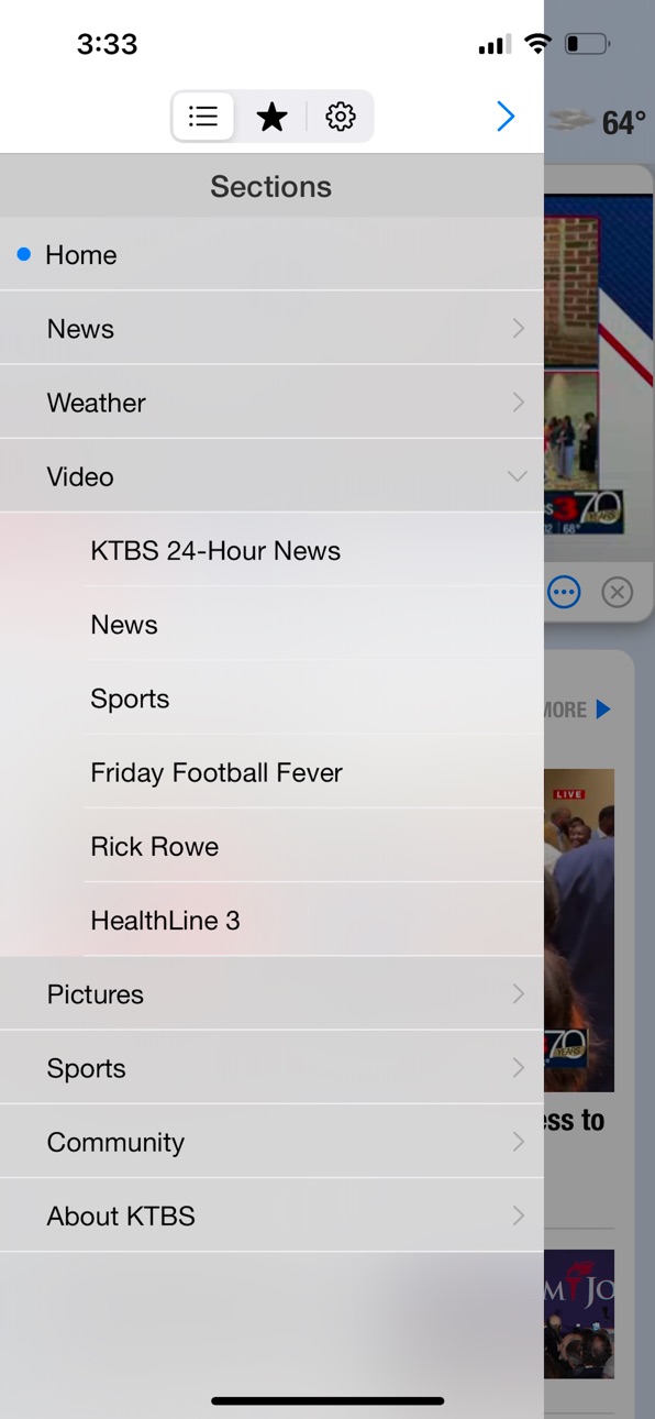 iPhone screenshot