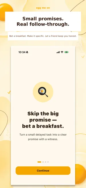 egg me on - bet on your habits screenshot 1