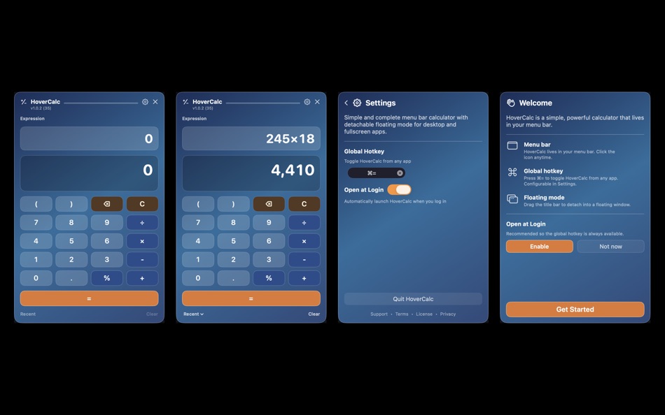 HoverCalc (macOS) 게시자: Michel Storms
