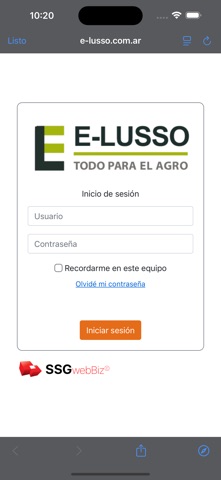 Eduardo Lusso S.A. screenshot