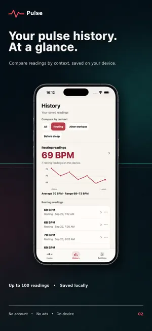 Pulse: Heart Rate Tracker screenshot 2