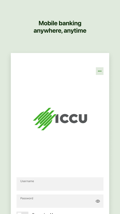 Screenshot 1 of ICCU Mobile Banking App