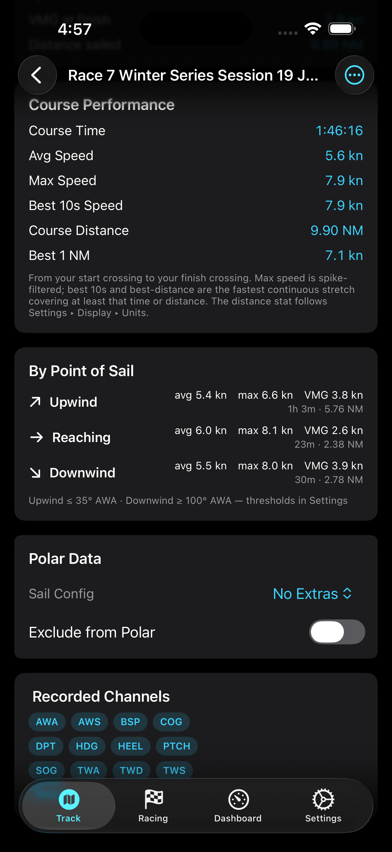 SailStats screenshot 7
