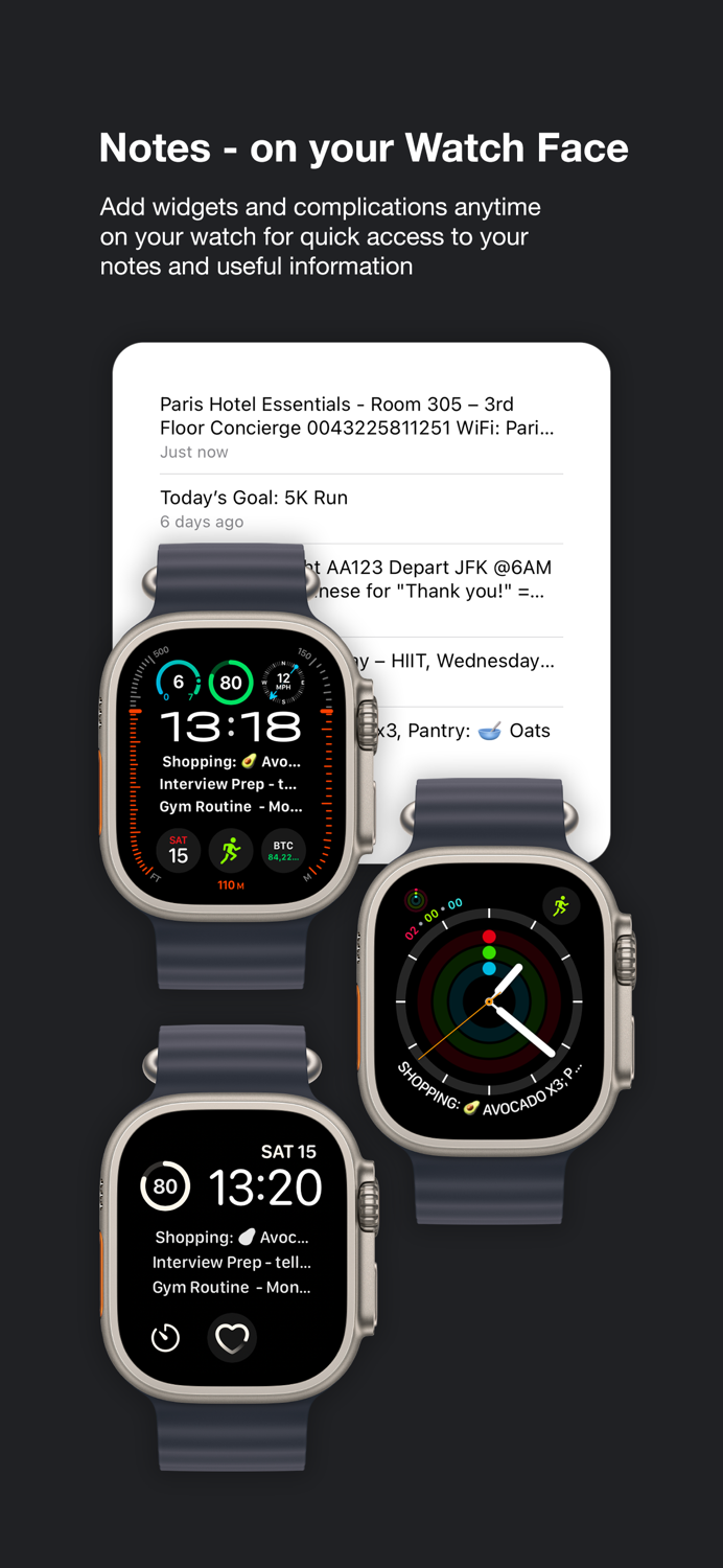 Smart Watch Notes Pro