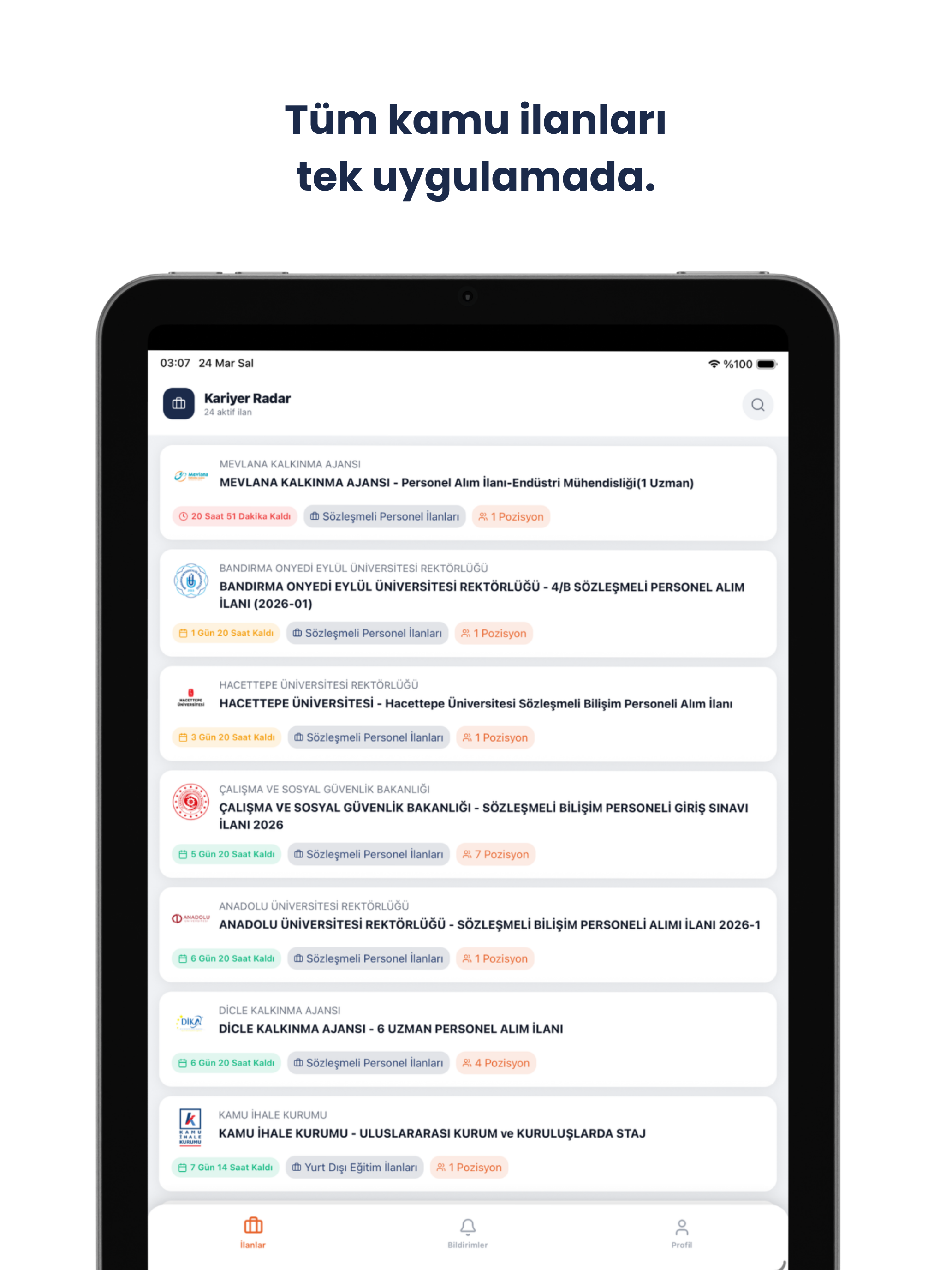 Kamu İlanları – Kariyer Radar screenshot 6