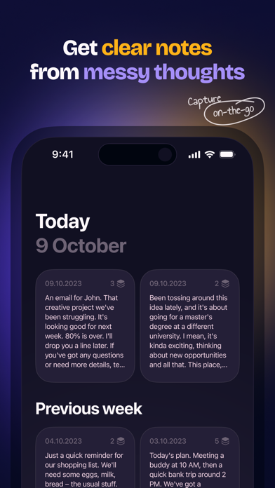 Letterly: AI Voice Note Taker Screenshot