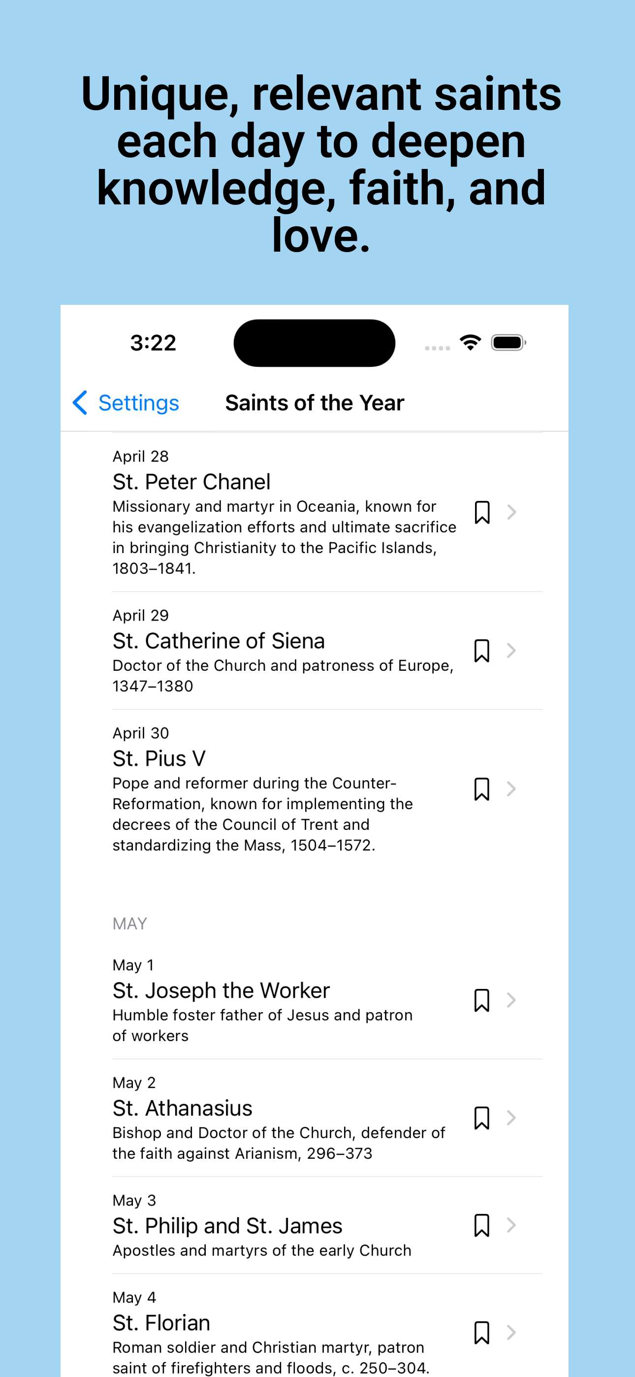 Daily Saint Reflections