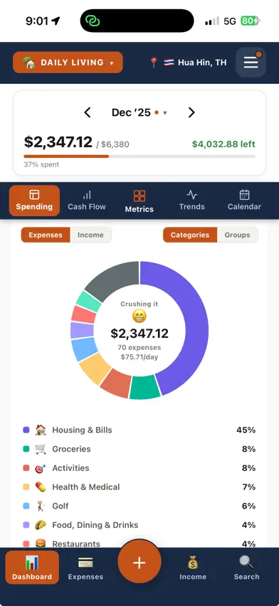 NomadMetrics: Expense Tracker screenshot 3