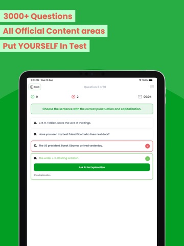 TABE Practice Exam & Quiz iPad screenshot